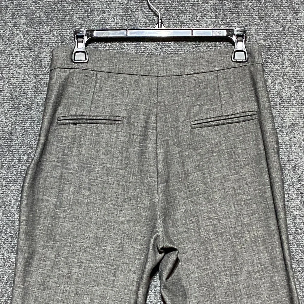 Mango Suit Women's Size 6 Grey High Waisted Side‎ Zip Tapered Dress Career Pants
